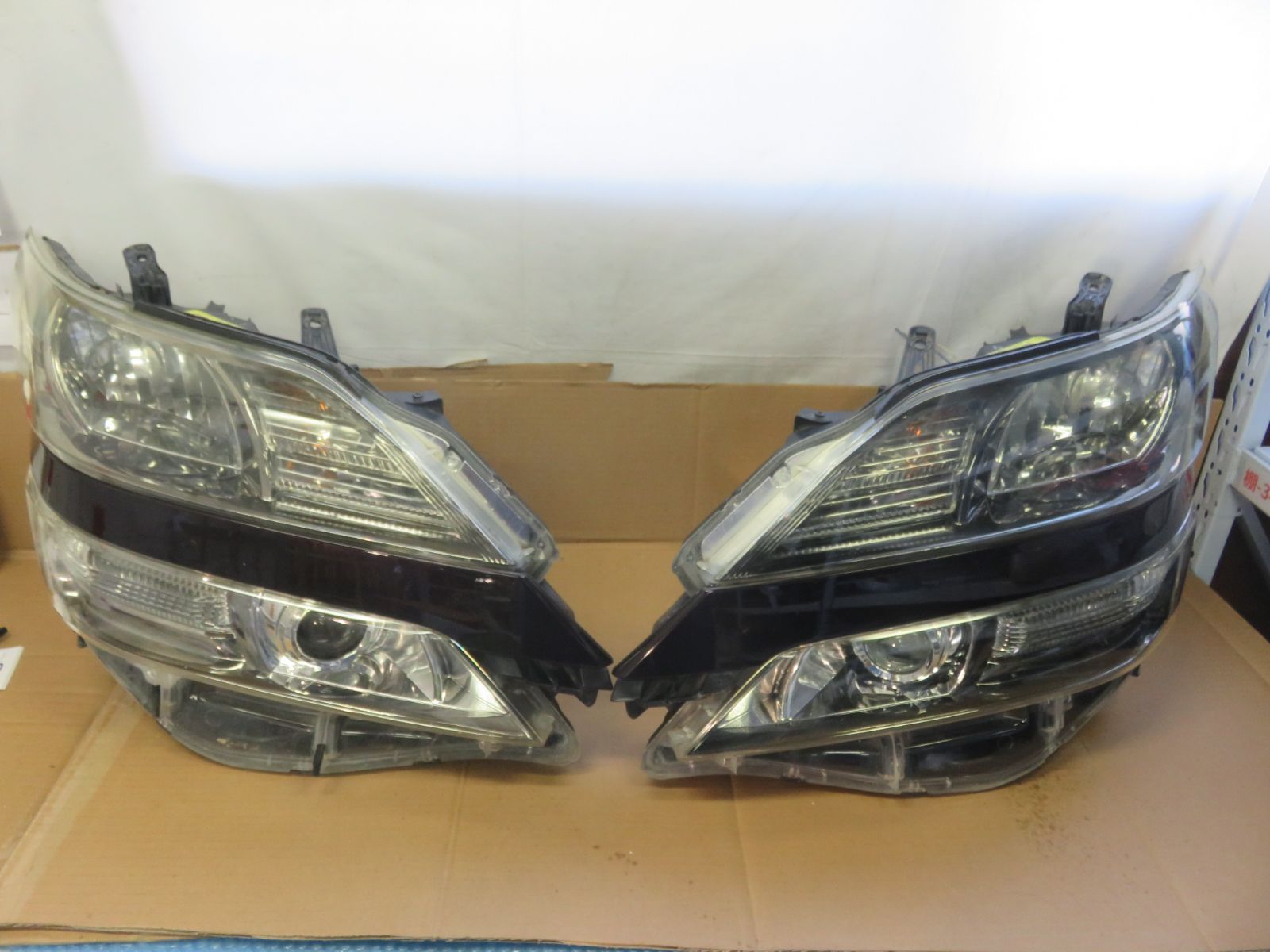 STD3907 点灯OK ヴェルファイア 20系 前期 AFS付/ヘッドライト HID ヘッドランプ/ICHIKOH 58-23 HCHR-693/ANH20W ANH25W GGH20W GGH25W