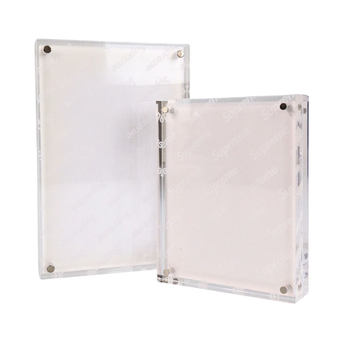 Supreme シュプリーム Acrylic Photo Frame 2個セット クリア アクリル フォトフレーム メンズ 505533