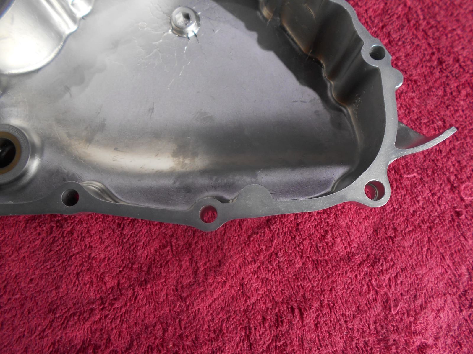 純正ミッションカバー ヘアライン仕上げ