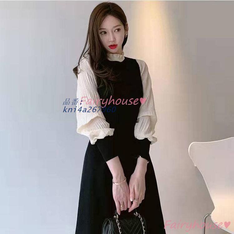 膝丈ワンピース