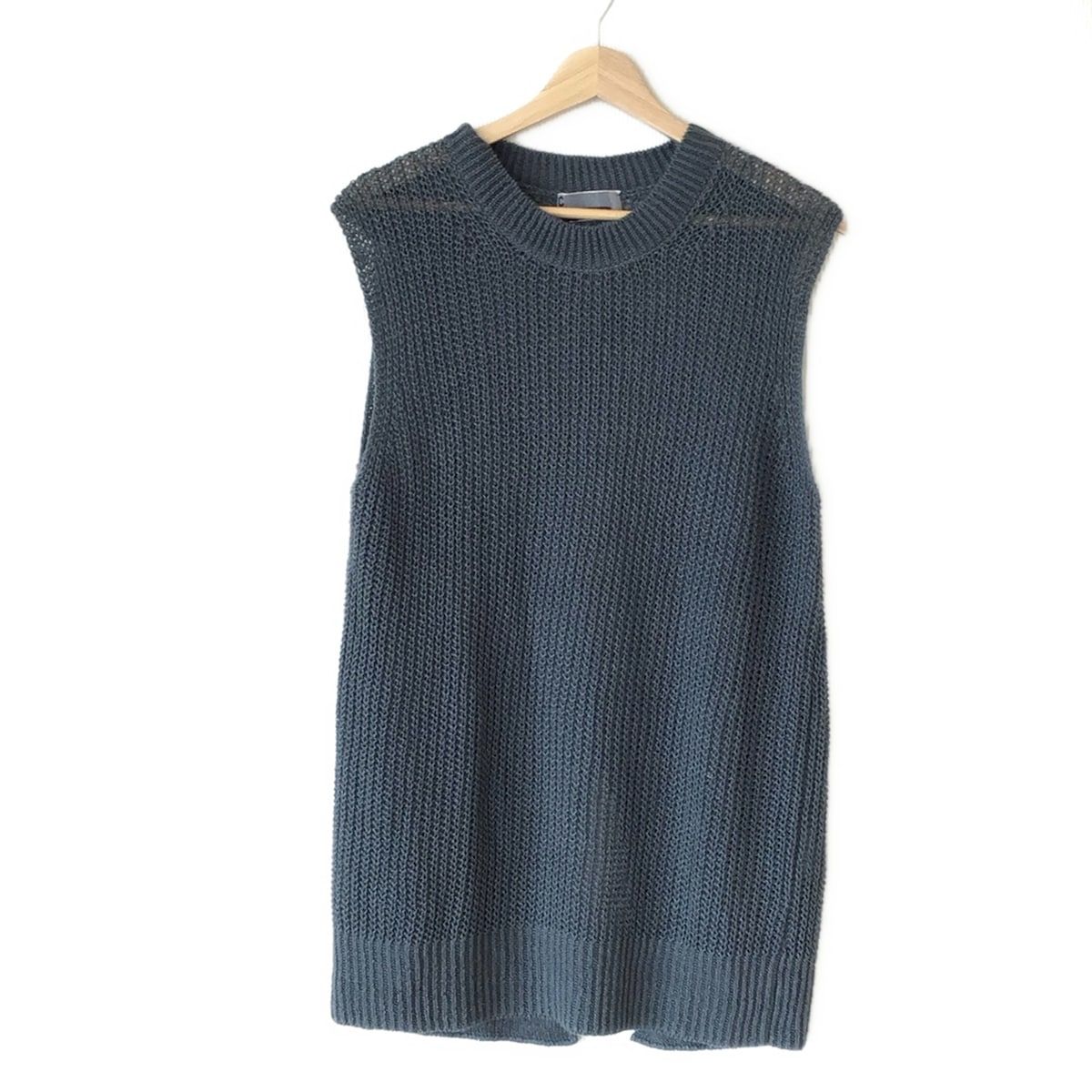 Chaos カオス ノースリーブセーター サイズF レディース - ダークネイビー