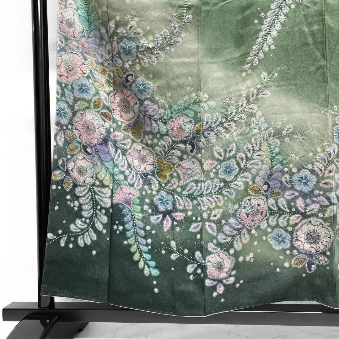 桐屋翠山工房 銀通し 辻ヶ花 ぼかし 訪問着 着物 041a p - メルカリ