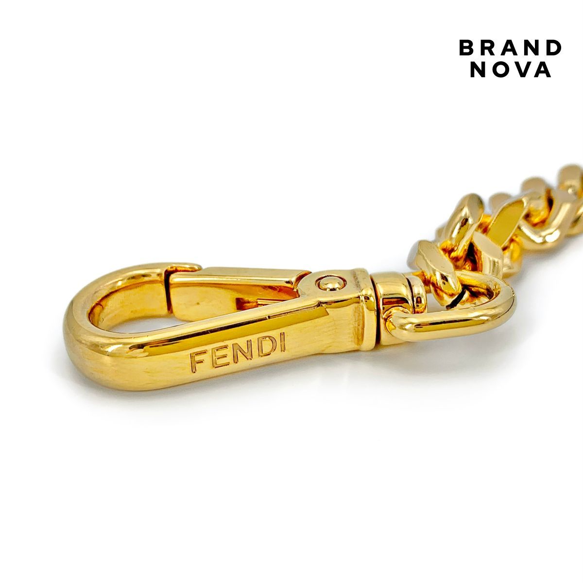 FENDI フェンディ レザー チェーン ストラップ ストラップユー