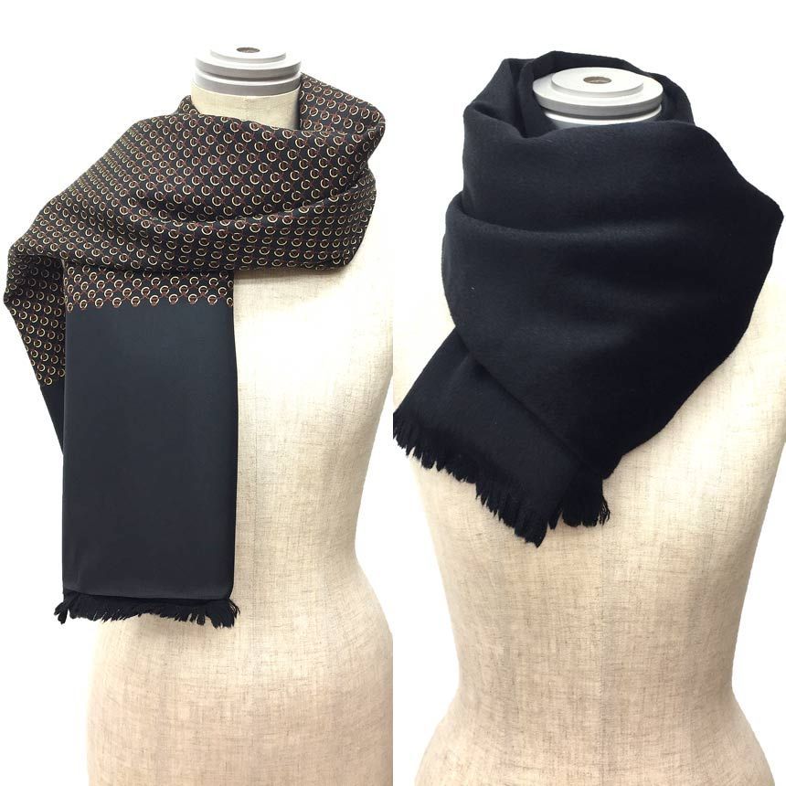 HERMES エルメス ストール マフラー リバーシブル aq10316 - メルカリ
