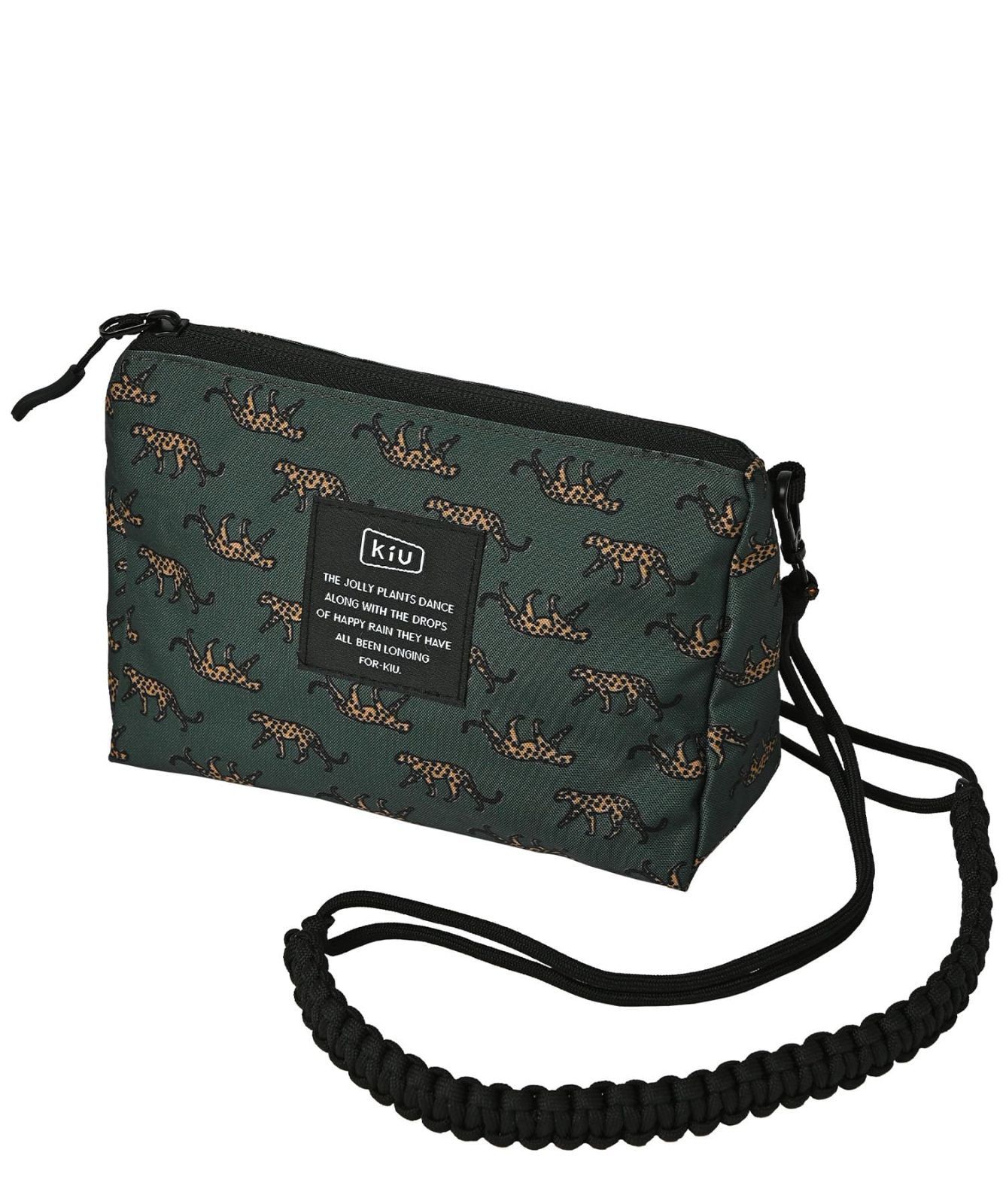 新品 KiU キウ パラコードサコッシュポーチ PARACORD SACOCHE POUCH 防水 撥水 メンズ レディース 男女兼用 3way ショルダーポーチ バッグ おしゃれ かわいい カジュアル アウトドア レオパード K362-175