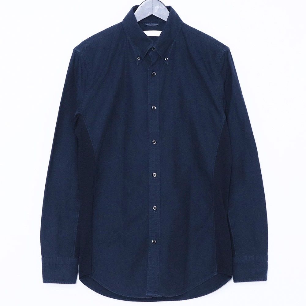 春夏新作 JUNHASHIMOTO SIDE JERSEY B.D. SHIRT サイズ3 ネイビー トップス