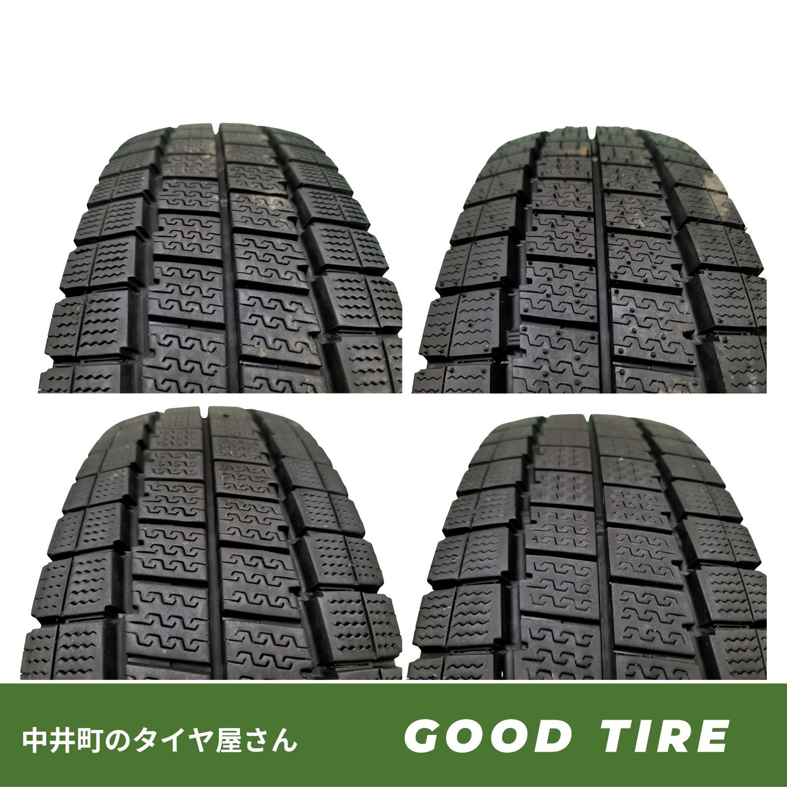 185|80R14102|100NLTダンロップWINTERMAXXLV01FORVAN2025年製4本冬用7.5分山10分山