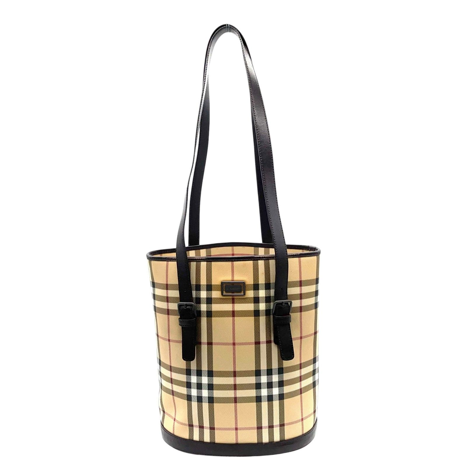 Burberry バケツ型　トートバッグ　美品 楽天市場】【中古】 BURBERRY バーバリー バケツ型 トートバッグ