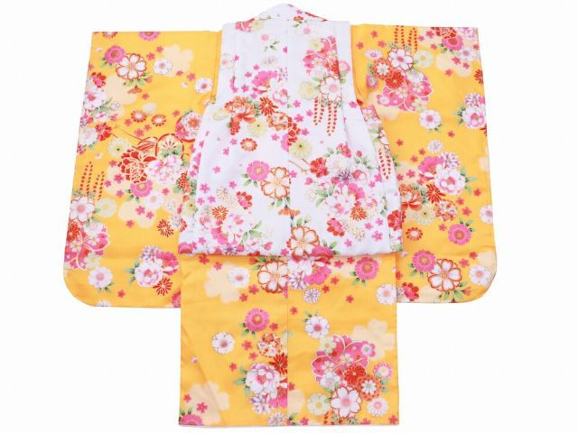 ピンクベージュ着物、ピンク着物2点セット 2点セット（袷着物
