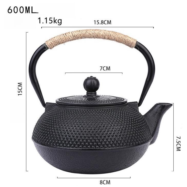 南部鉄器鉄瓶直火0.6-1.2Lてまり貧血予防白湯