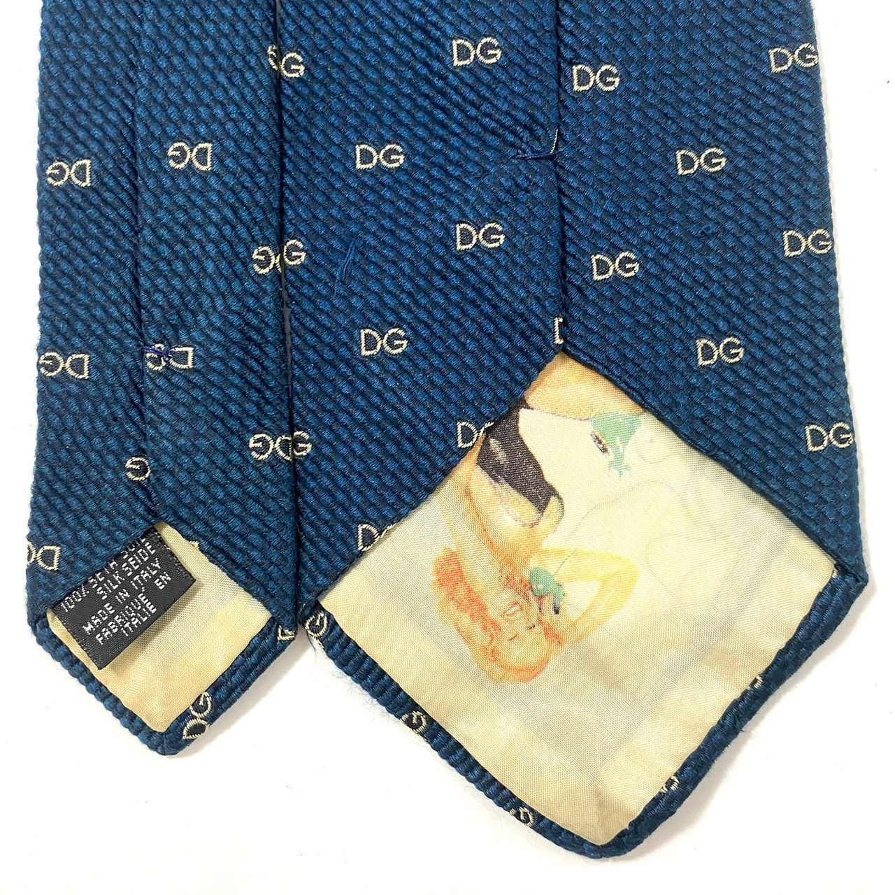 SJ3【DOLCE＆GABBANA】ネクタイ SILK/シルク 100% D&Gロゴ