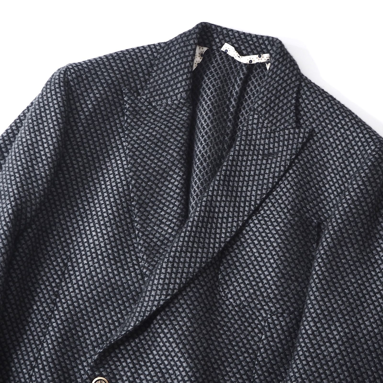 △美品 フィナモレ Finamore 金ボタン ダブルブレスト ジャケット 46 