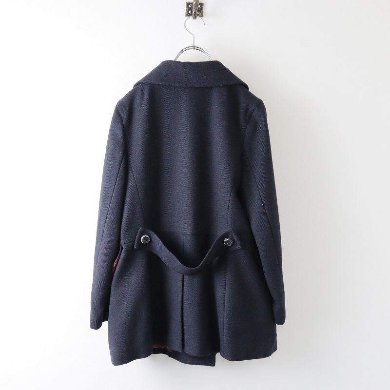 スティアンコル SOUTIENCOL ウールカシミヤ ヘリンボーン Pコート 0