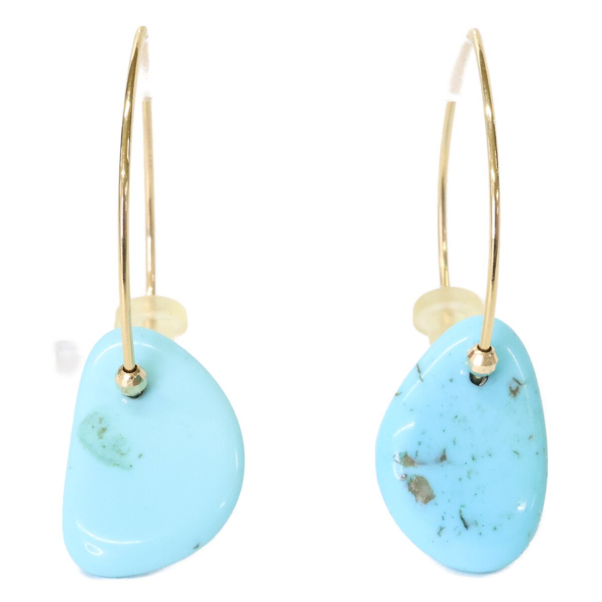 MIZUKI バナナフープピアス（S） ターコイズ MIZUKI バナナフープピアス（S） ターコイズ MIZUKI ターコイズ