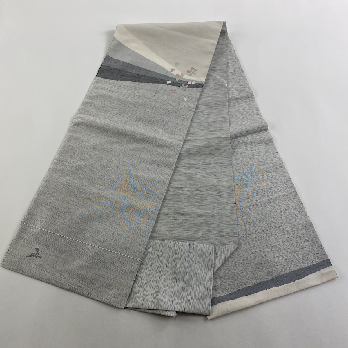 灰色 正絹