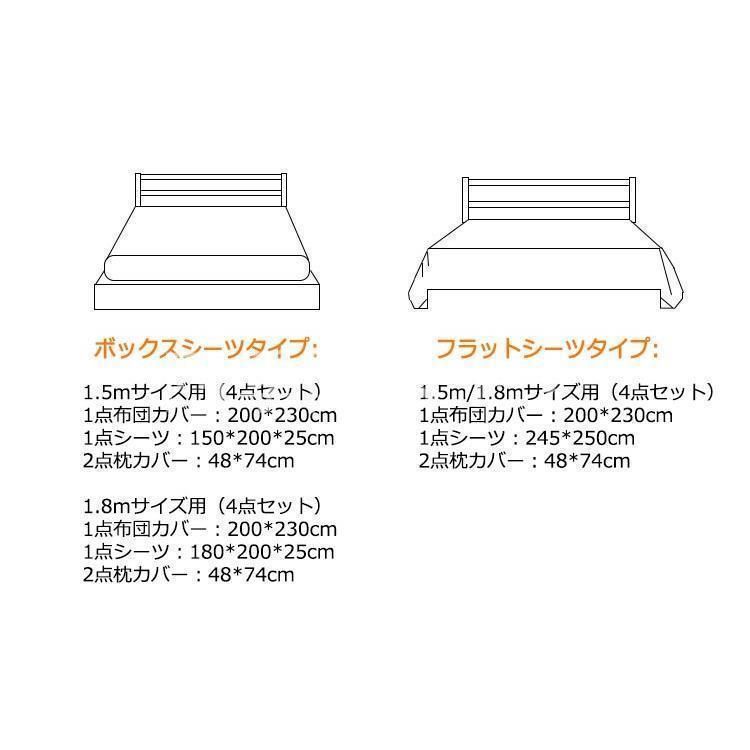 ボックスシーツ 寝具カバーセット
