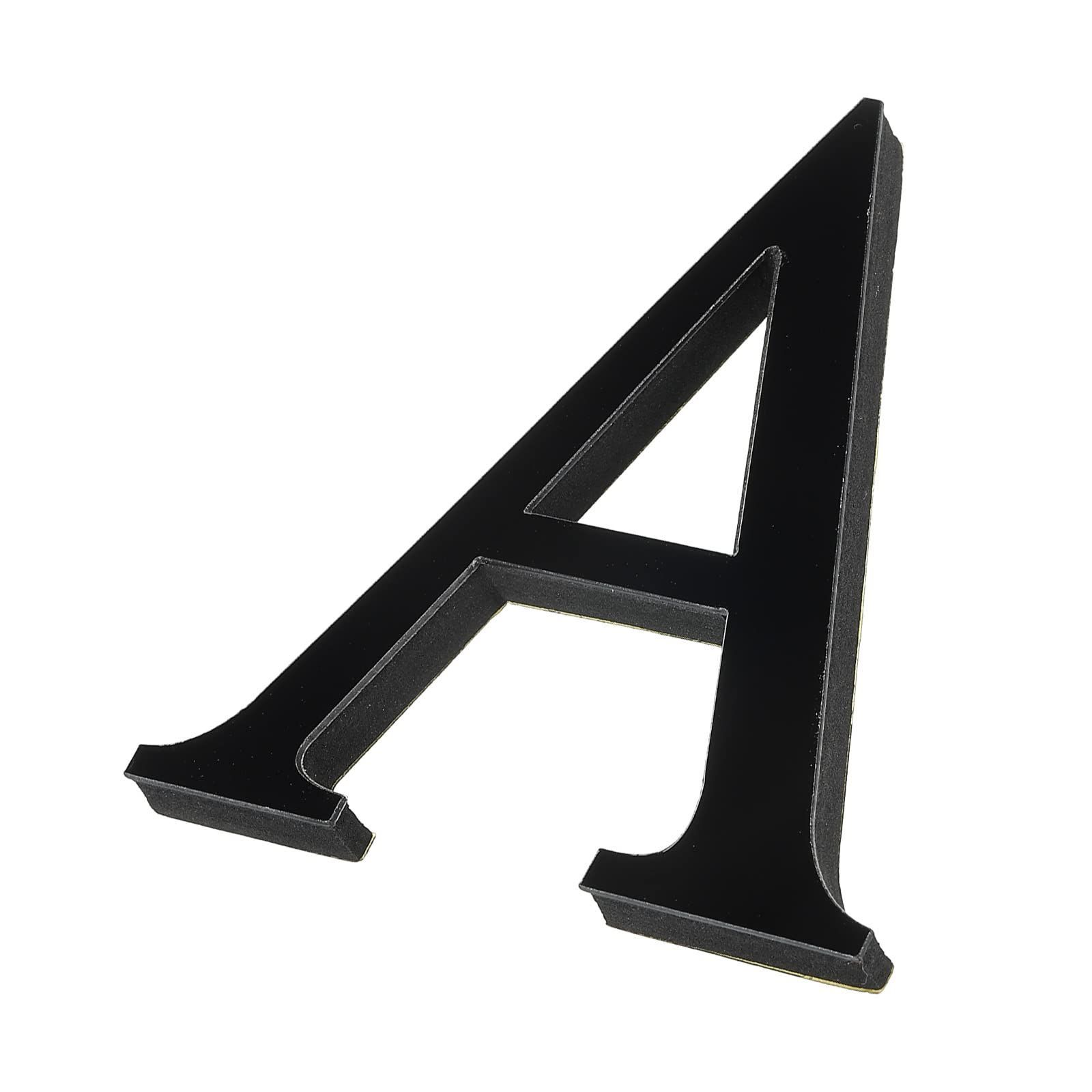 在庫処分 PATIKIL 3 Dアルファベットウォールステッカー レターA 自己粘着 家の装飾レター サインアートステッカーデカール DIYホームデコレーション用 ブラック