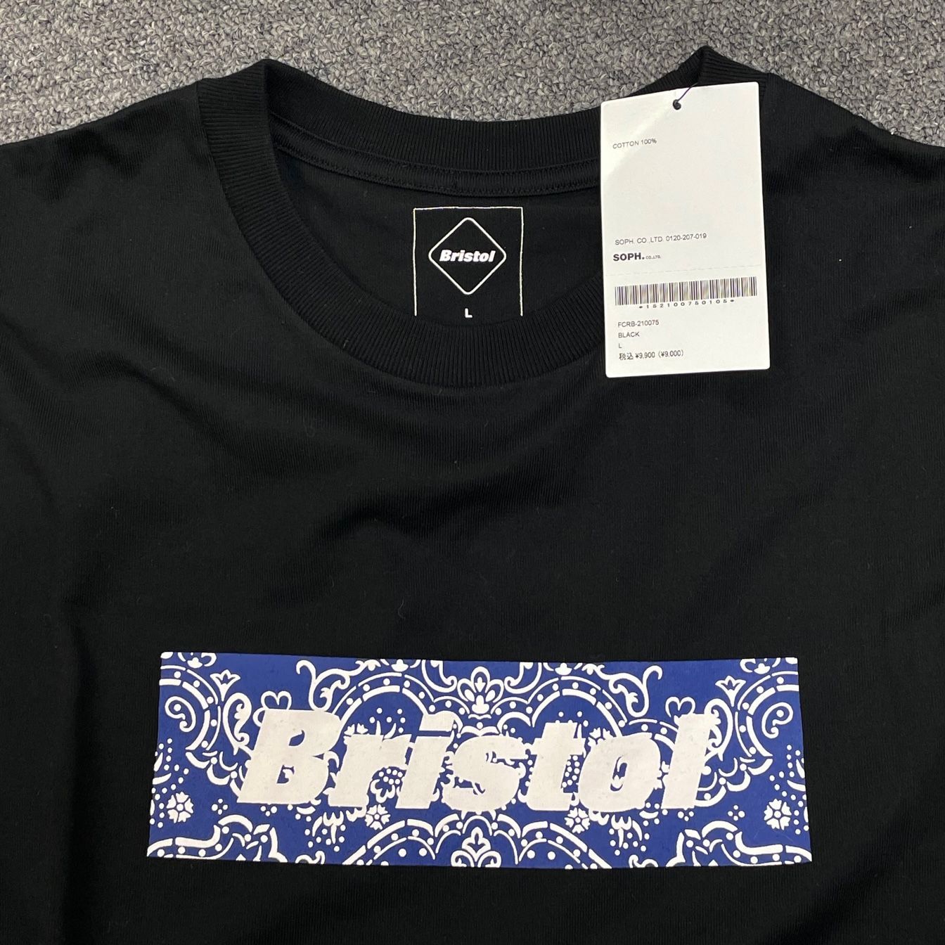 FCRB Bristol バンダナ Big Logo Tee Tシャツ M