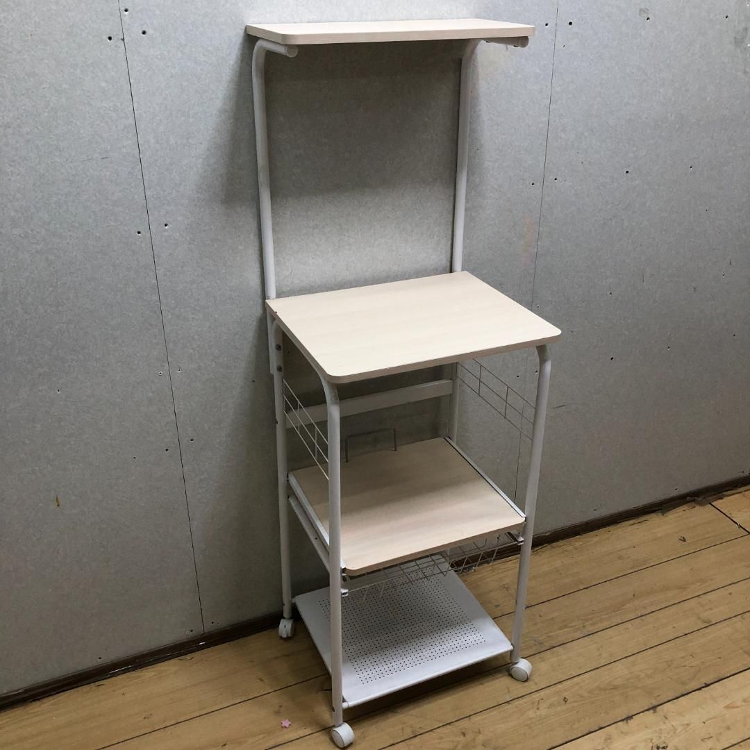 白井産業 キッチンカウンター MUD-6248WS キャスター付き コンセント2口 タイル天板 ホワイトシャビー収納【糸島市内 送料無料】88250-1-010 白井産業 キッチンカウンター MUD-6248WS キャスター付き コンセント2