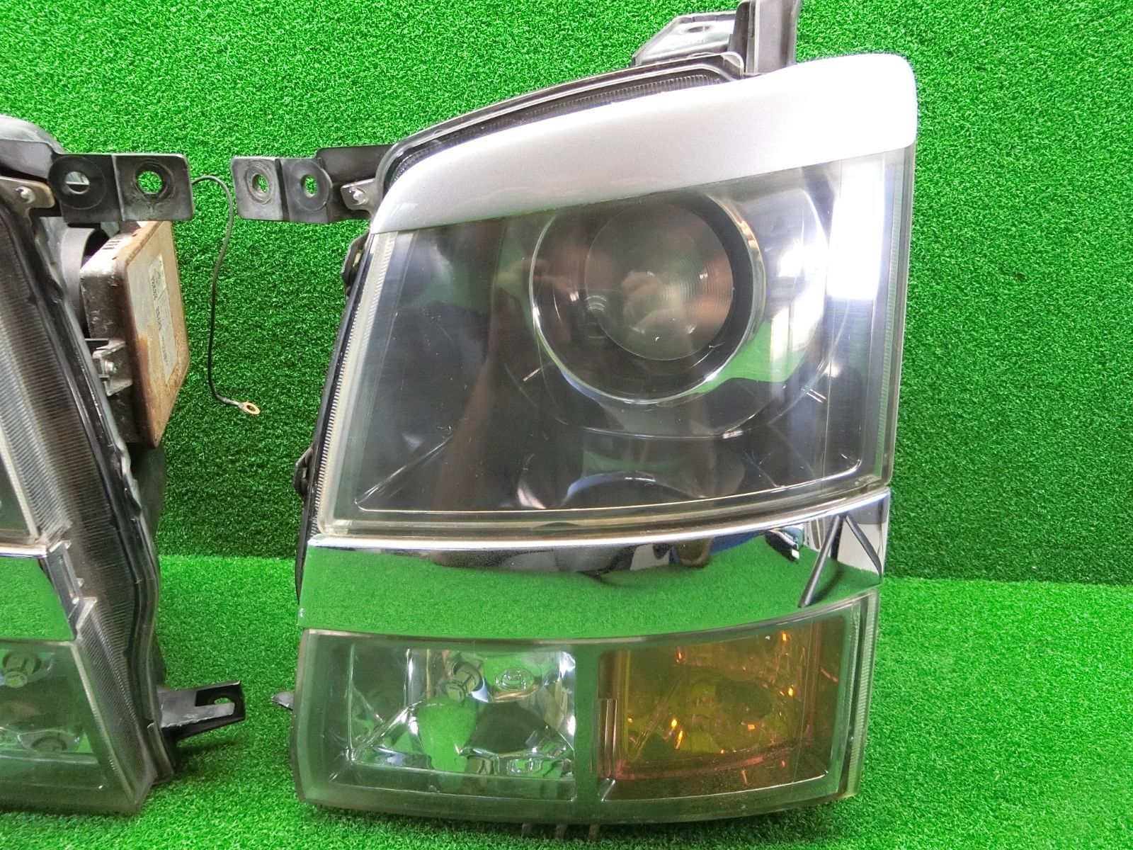 11117] コーティング済 スズキ ワゴンR MH21S ヘッドライト 左右セット