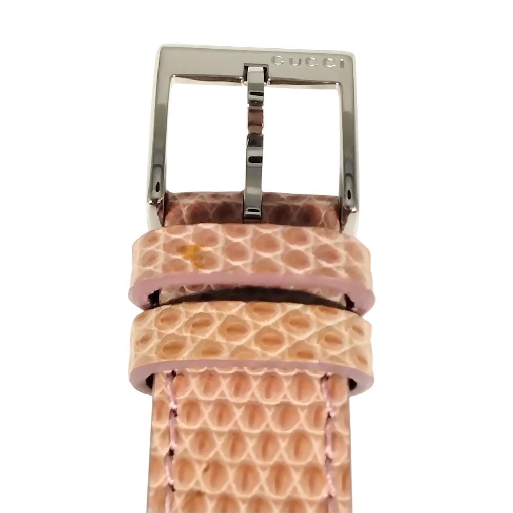 GUCCI グッチ 126.5 Gタイムレス ピンクシェル クォーツ リザード  