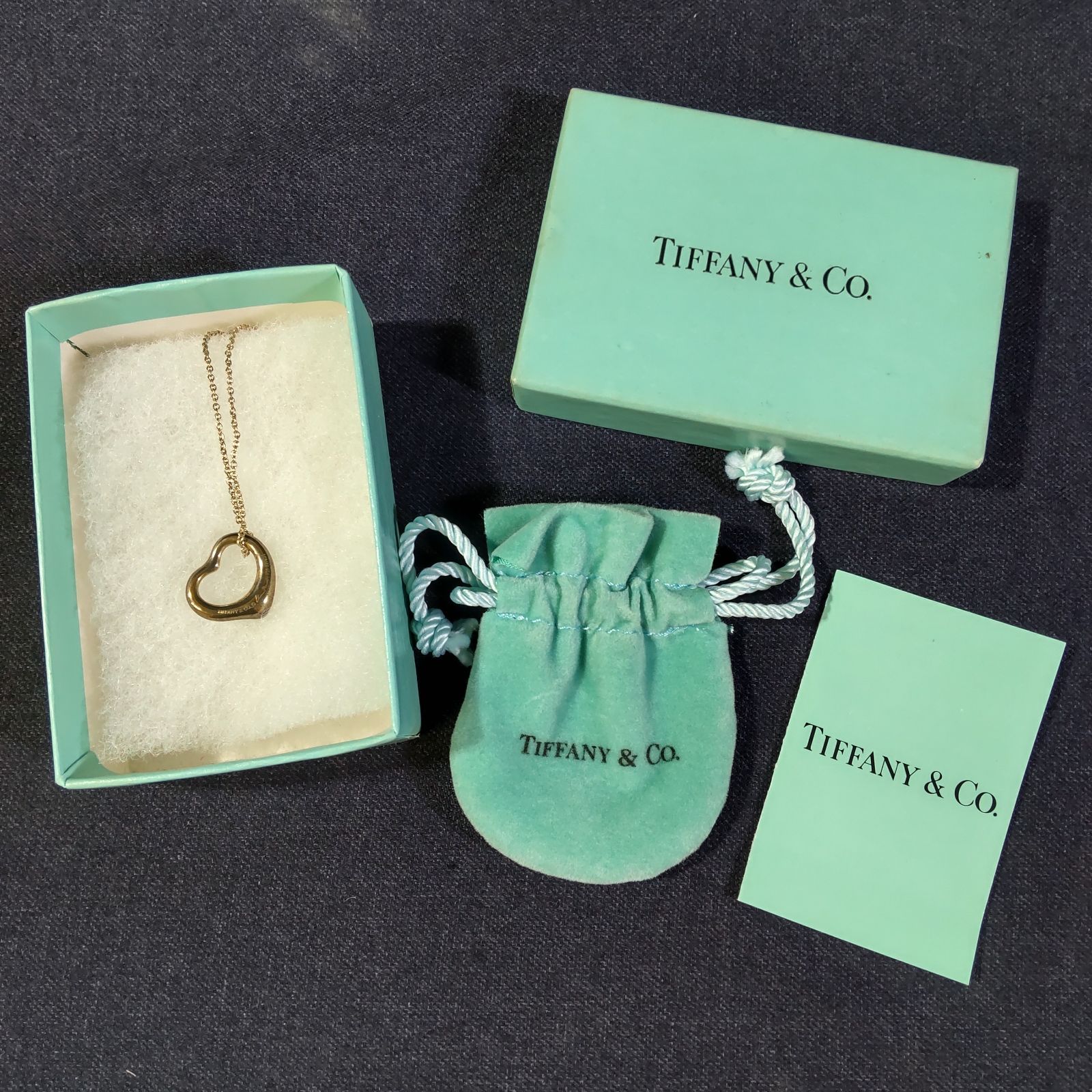 Tiffany&Co ティファニー オープンハート ネックレス 箱あり 【公式通販】