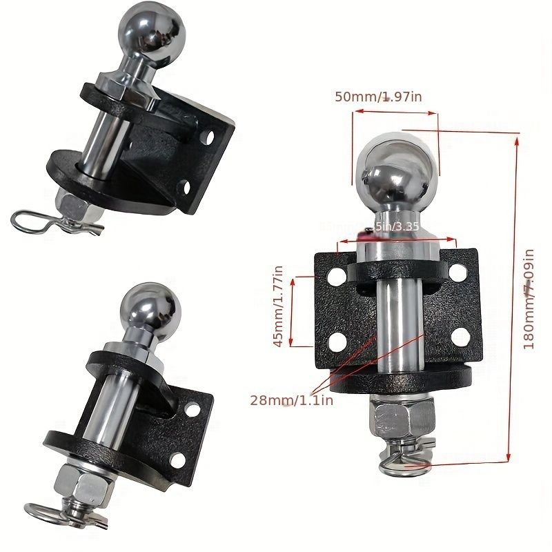 50mm多機能トレーラーヒッチ 50mmボールヘッド