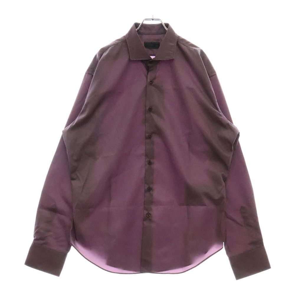 PRADA プラダ 24AW Re Nylon ナイロン 長袖ボタンシャツ パープル UCN572 S000 1WQ8