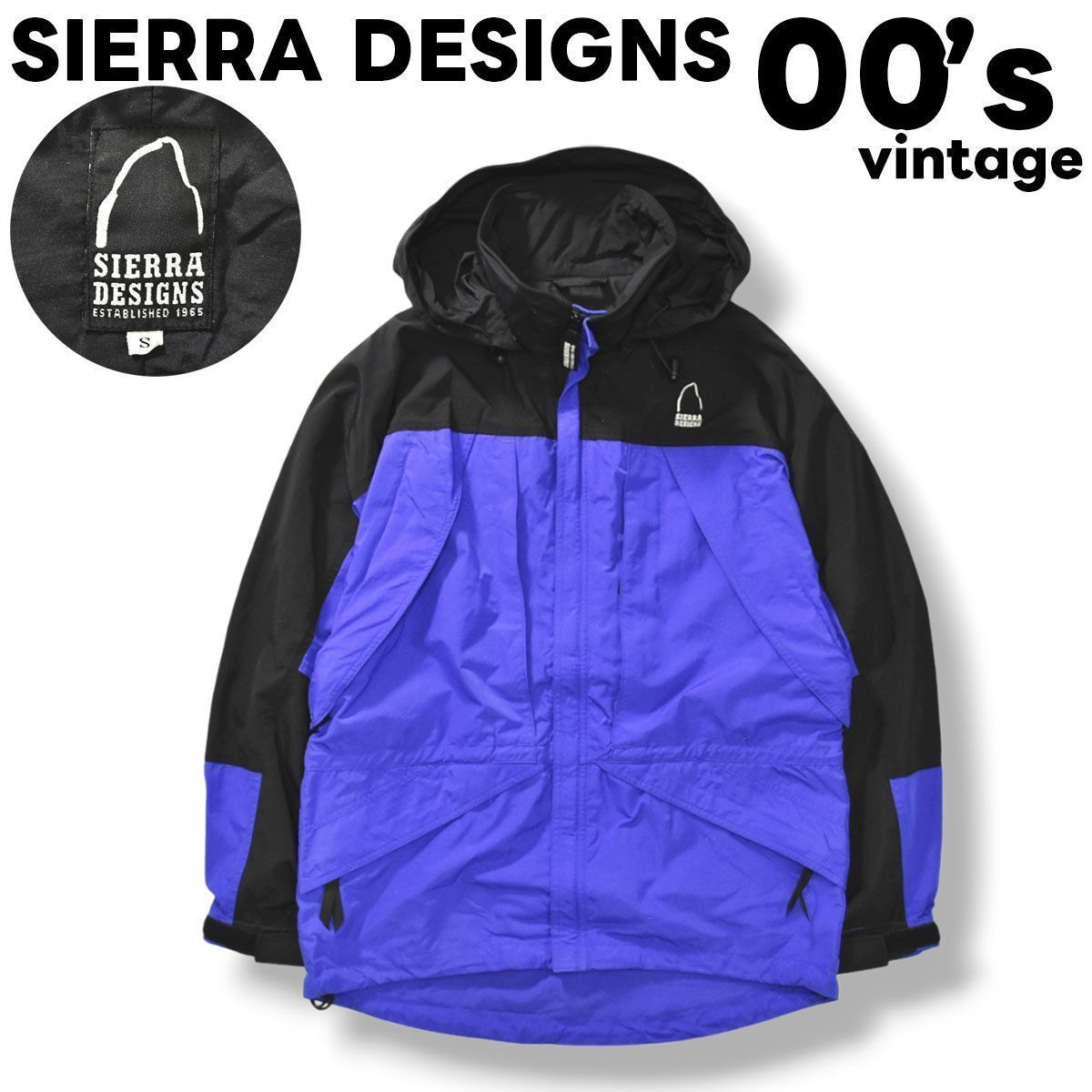 【定番】 00s ヴィンテージ 黒タグ シエラデザイン SIERRA DESIGNS マウンテン パーカー ジャケット S パープル メンズ