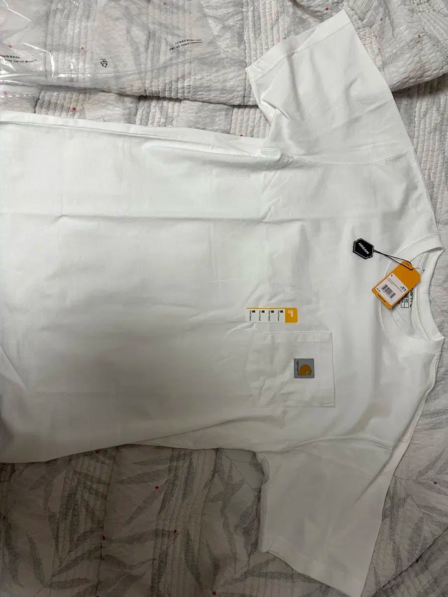 【雷市場（ポンジャン）商品韓国直送】M クリームフィート テクチェ 新品 Carhartt(カーハート) ルーズフィット 半袖 白