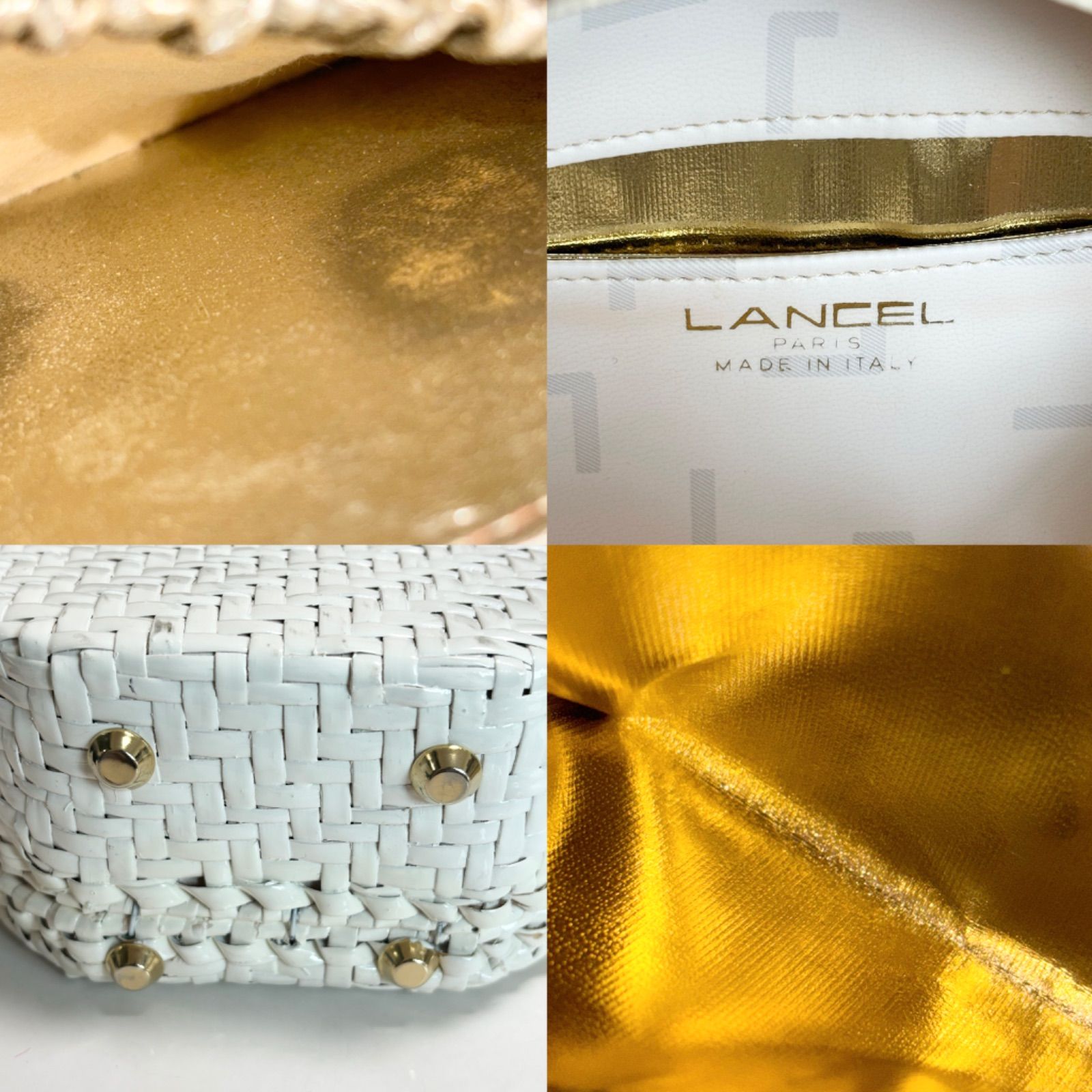 送料無料】LANCEL/ランセル/ハンドバッグ/ミニバッグ/ホワイト/白 