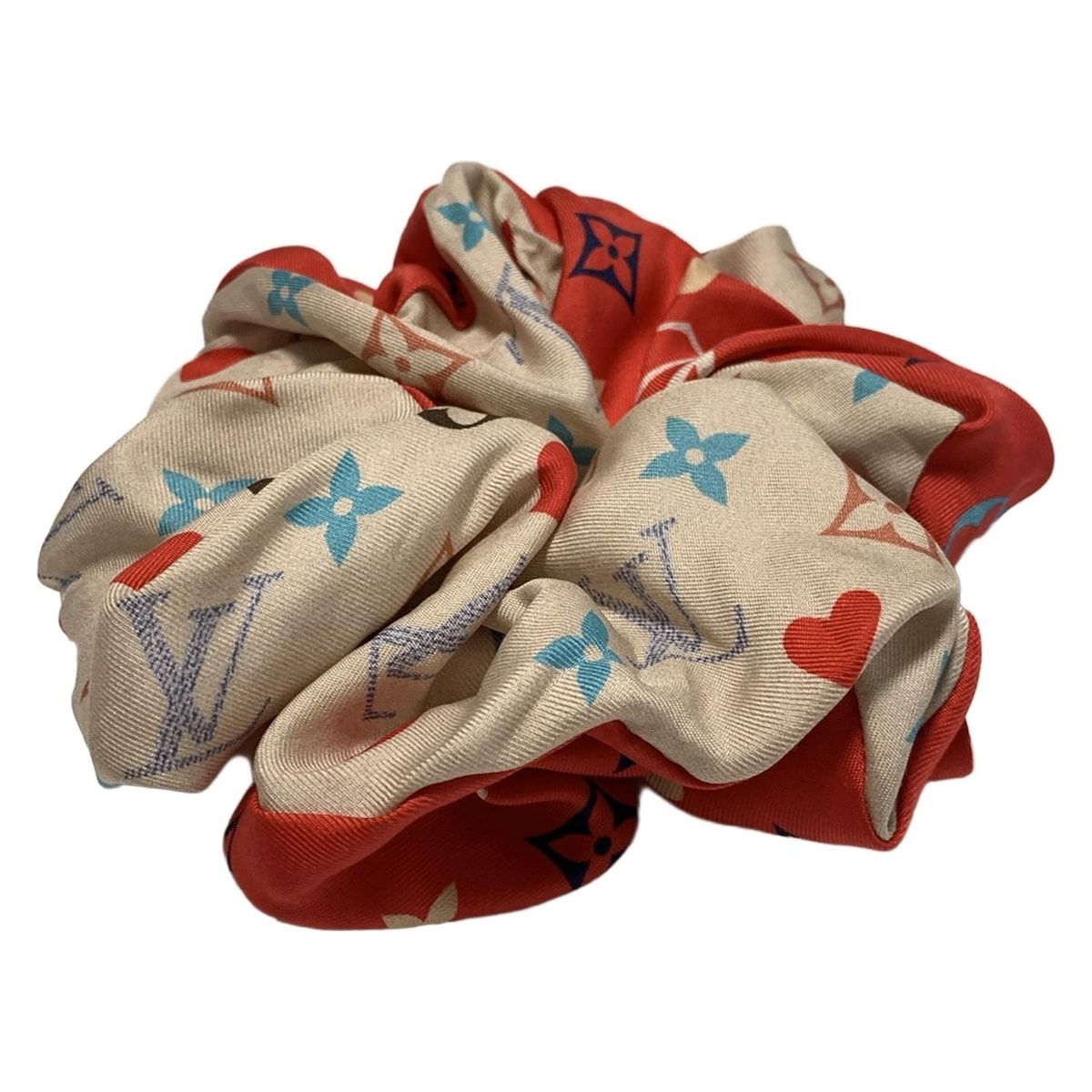 LOUIS VUITTON シルクシュシュ レッド LOUIS VUITTON(ルイヴィトン) シュシュ美品 - M77398 シルク