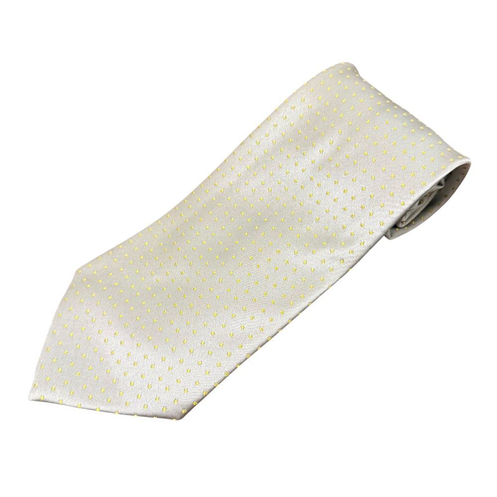 新品未使用　Charvet シルク100% イエロー ネクタイ 新品未使用 Charvet シルク100% イエロー ネクタイ
