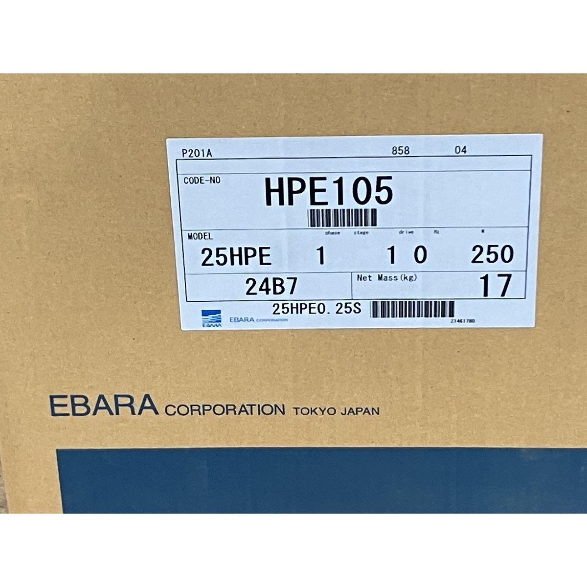荏原 エバラフレッシャーミニ 家庭用ポンプ 25HPEO.25S HPE105