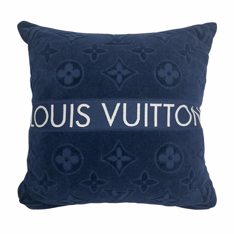 ルイヴィトン LOUIS VUITTON M78816 モノグラム バーケーション クッション パイル ネイビー AA