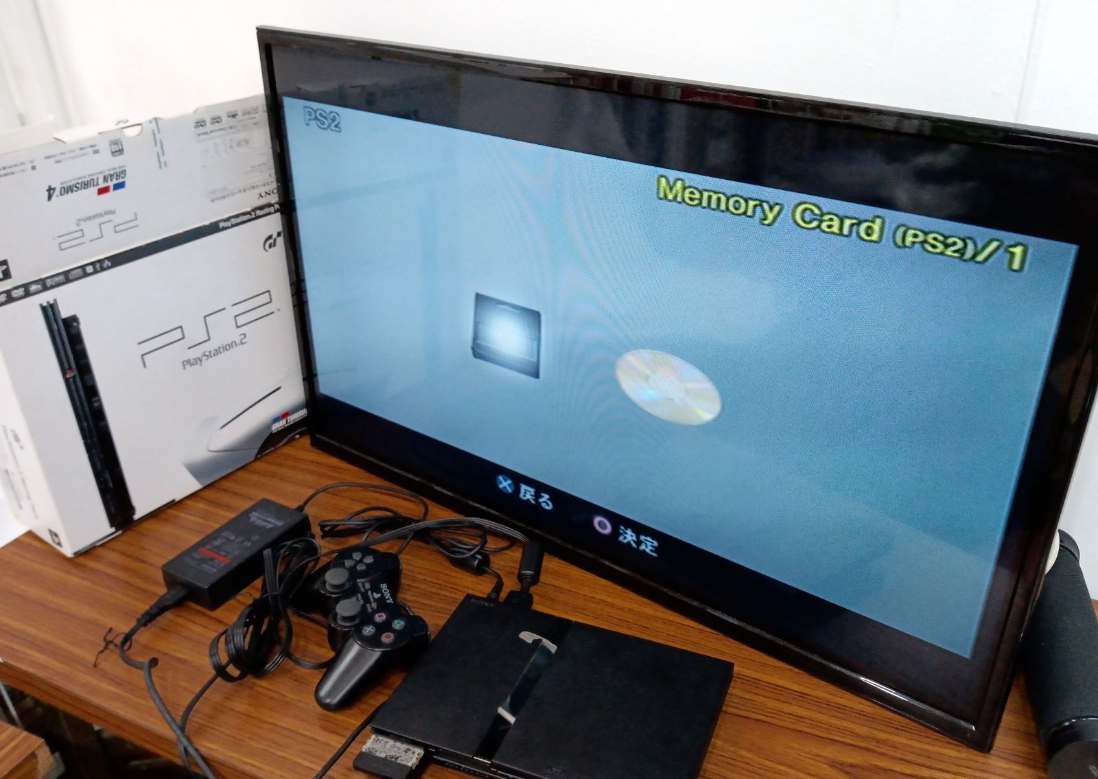 PlayStation - 限定品★プレイステーション2 レーシングパック★本体+グランツーリスモ4 PS2](本体)プレイステーション2 PlayStation2 レーシングパック
