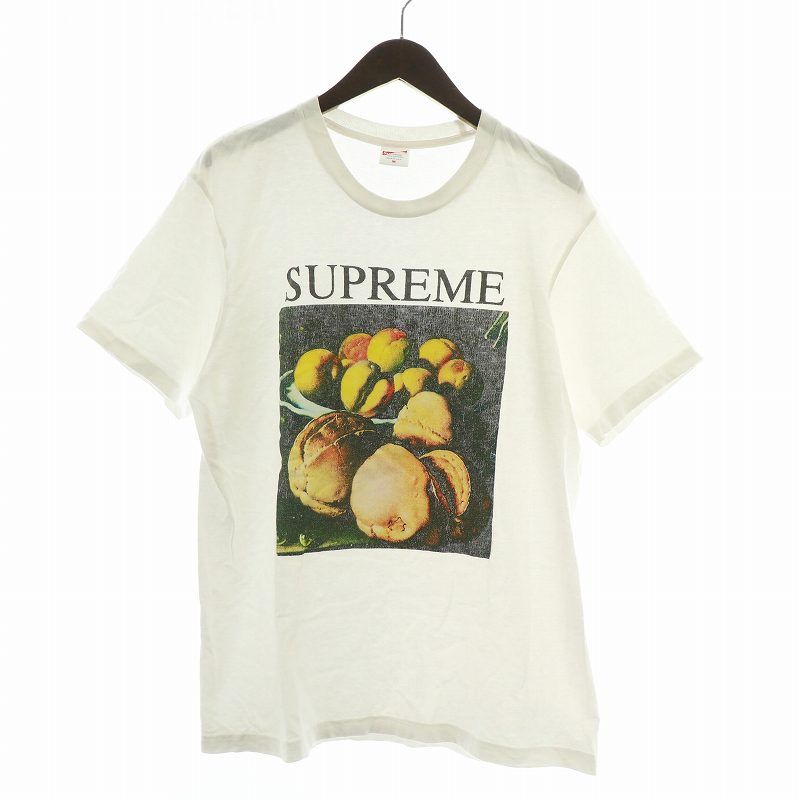 シュプリーム SUPREME 18SS Still Life Tee Tシャツ カットソー 半袖 クルーネック ロゴ プリント M 白 ホワイト |XZ GY12