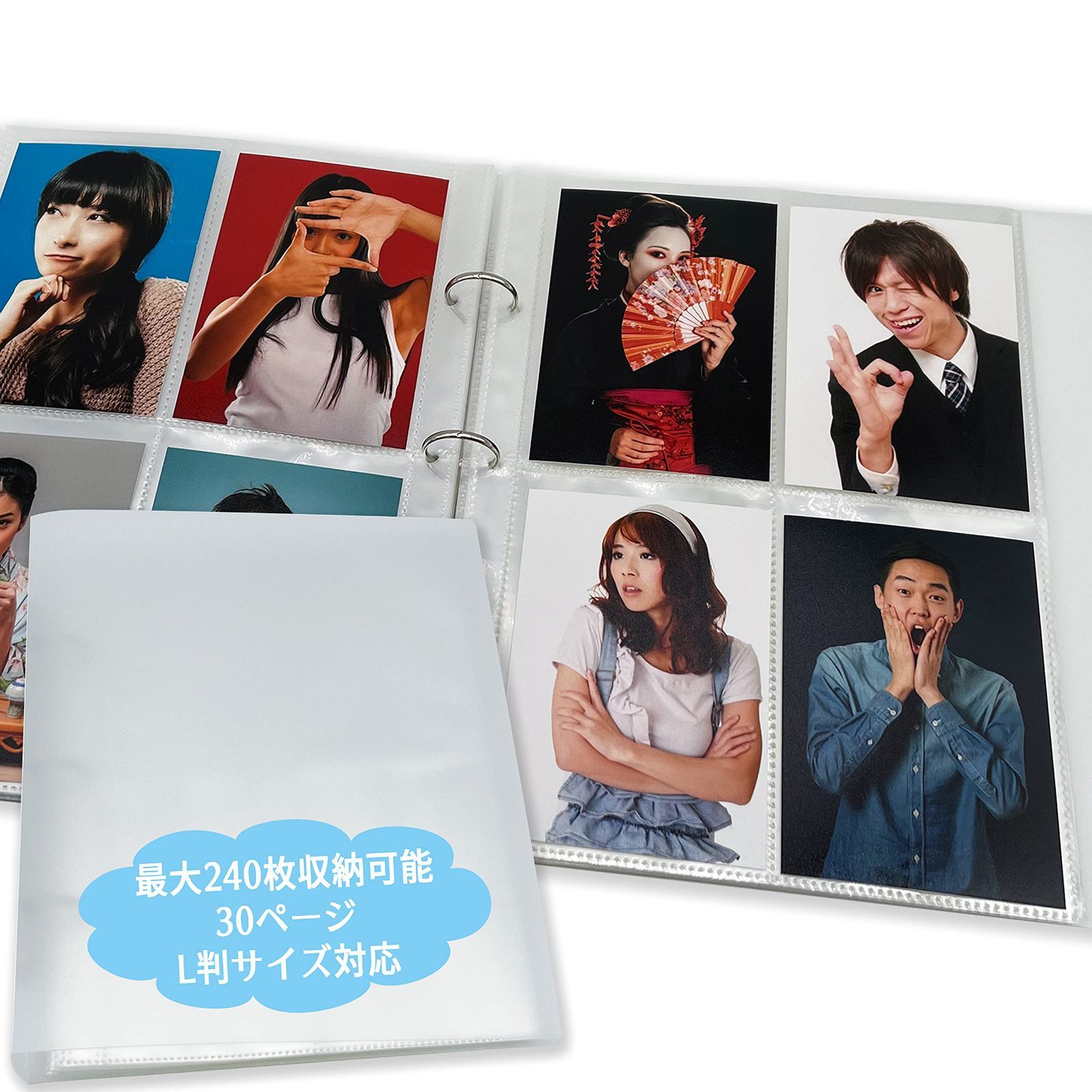 専用出品　吹寄制理　L判サイズ　ブロマイド Amazon.co.jp: Baskiss 25枚入 ブロマイドリフィル 4ポケット