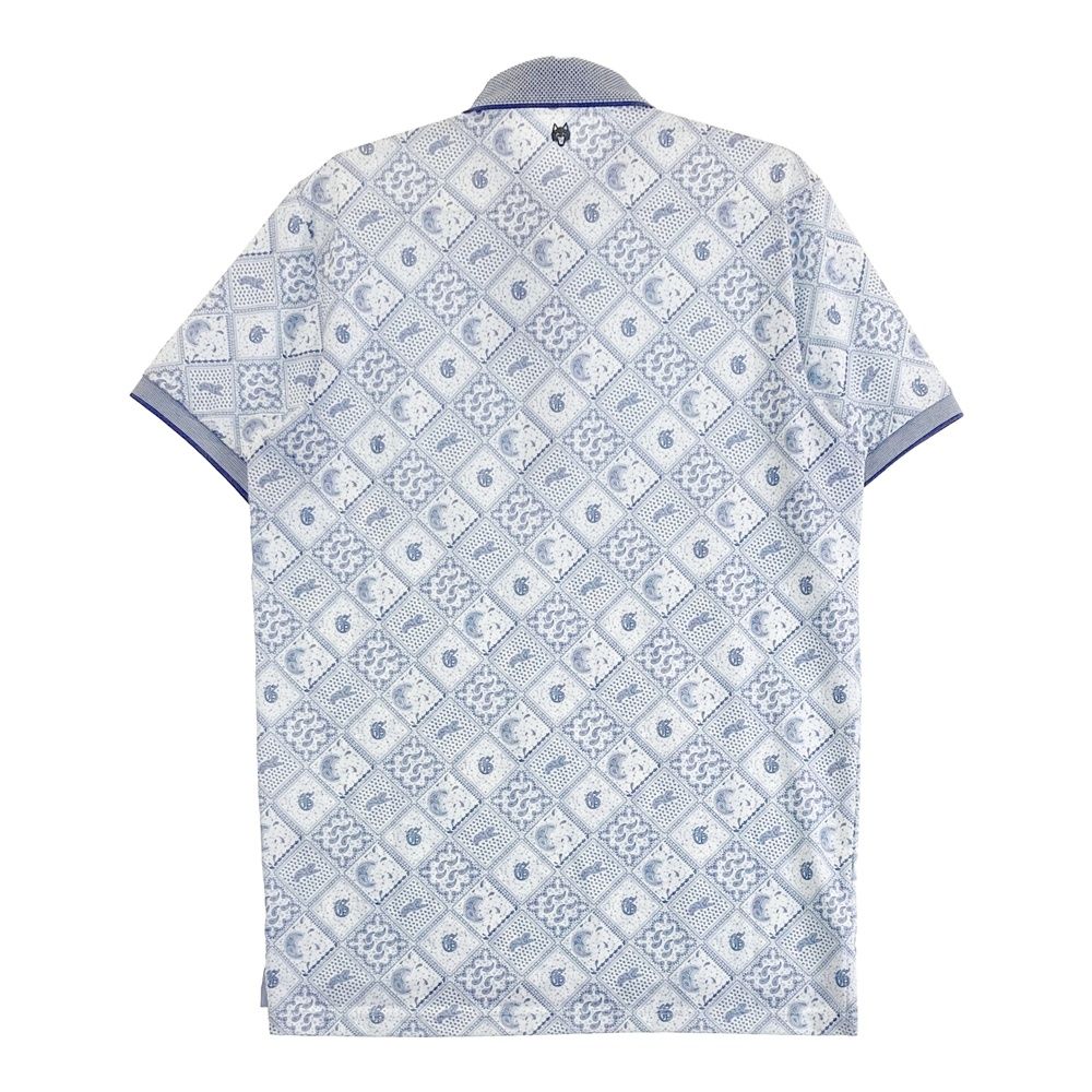 GREYSON 羽根模様 ポロシャツ Mサイズ GREYSON 羽根模様 ポロシャツ Mサイズ