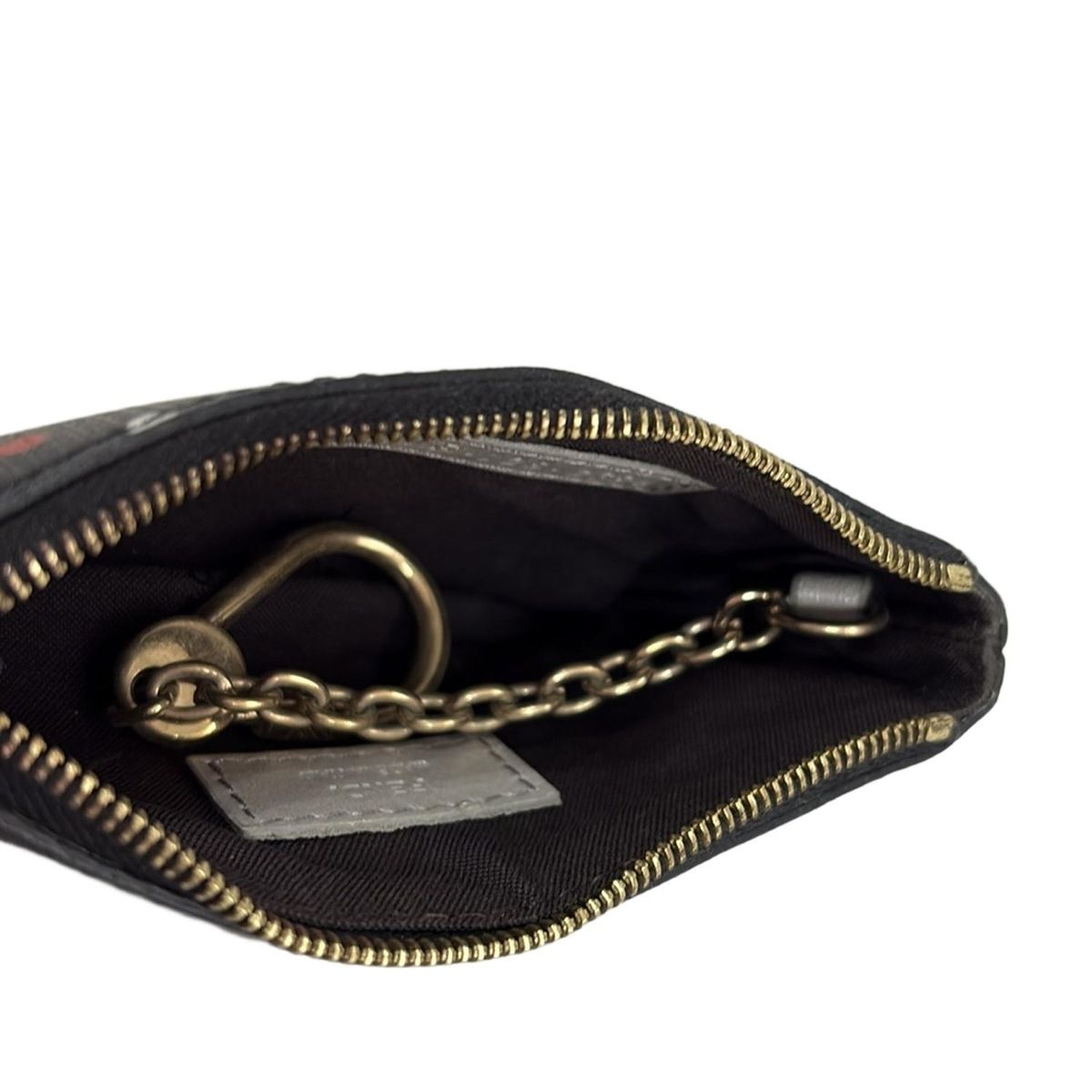 FENDI(フェンディ) コインケース - 8AP005 黒×ゴールド×マルチ ドット柄/キーリング付き レザー FENDI フェンディ バゲット  ミニ ショルダーバッグ レザー ブラック レディース 中古 – 【公式】リサイクルキング オンラインショップ