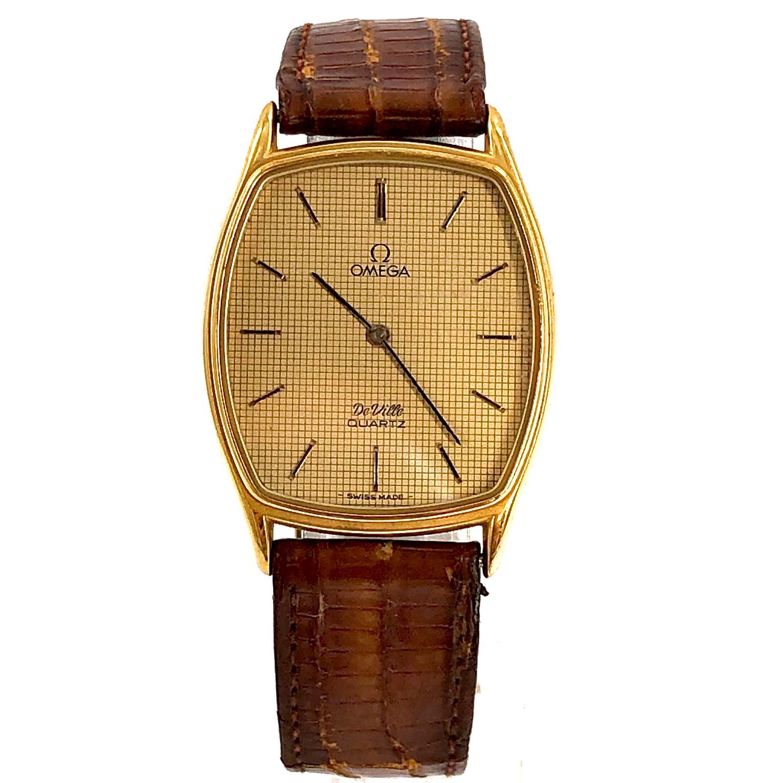 OMEGA De Ville ゴールド メッシュバンド 不動品 オメガ オメガ デビル ジャンク品 不動 OMEGA De Ville ゴールド メッシュ