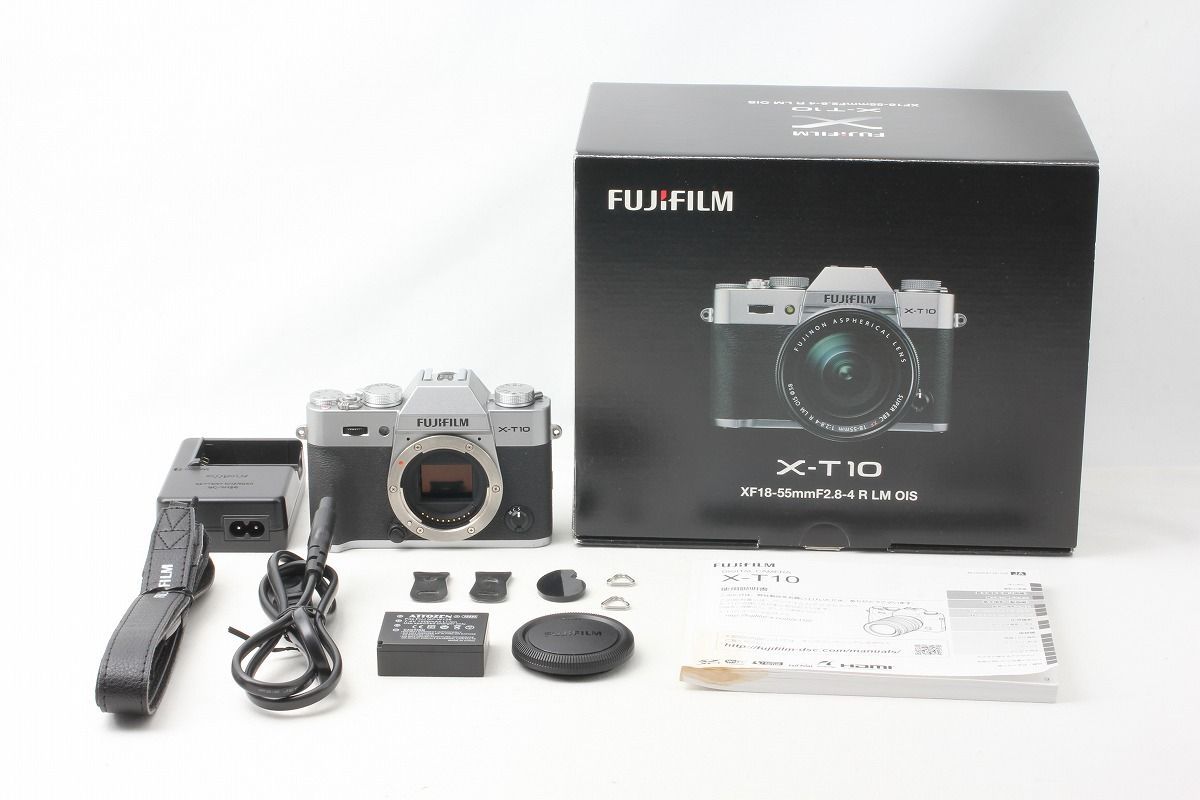 ◇訳あり◇フジフィルム FUJIFILM X-T10 ボディ シルバー 付属品