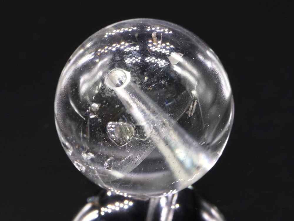 「1点もの 現品」 ヒマラヤ水晶 ブラックエレスチャル 15.4mm パワーストーン バラ売り 天然石 パワーストーン ばら売り ヒマラヤ水晶 現品」 ブレスレット | (SAJ)「1点もの 11.5㎜17㎝骸骨水晶