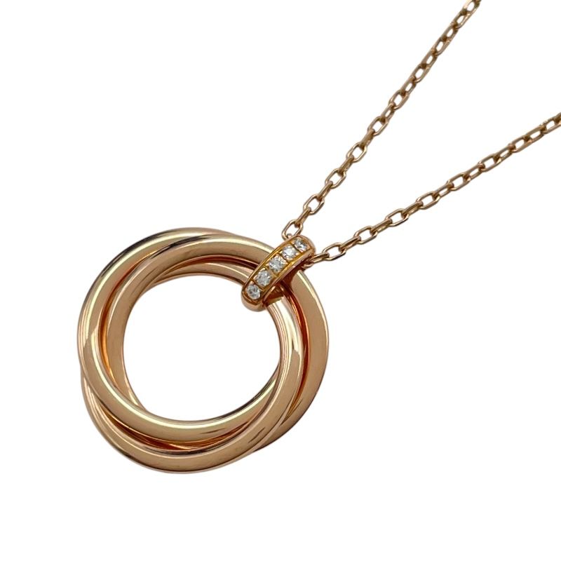 カルティエ Cartier トリニティダイヤネックレス ピンクゴールド 750 ジュエリー