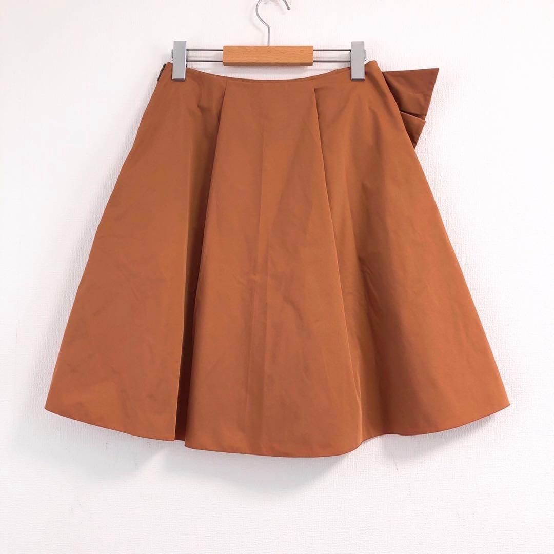 美品 FOXEY NEW YORK フォクシー スカート ひざ丈 オレンジ L - メルカリ