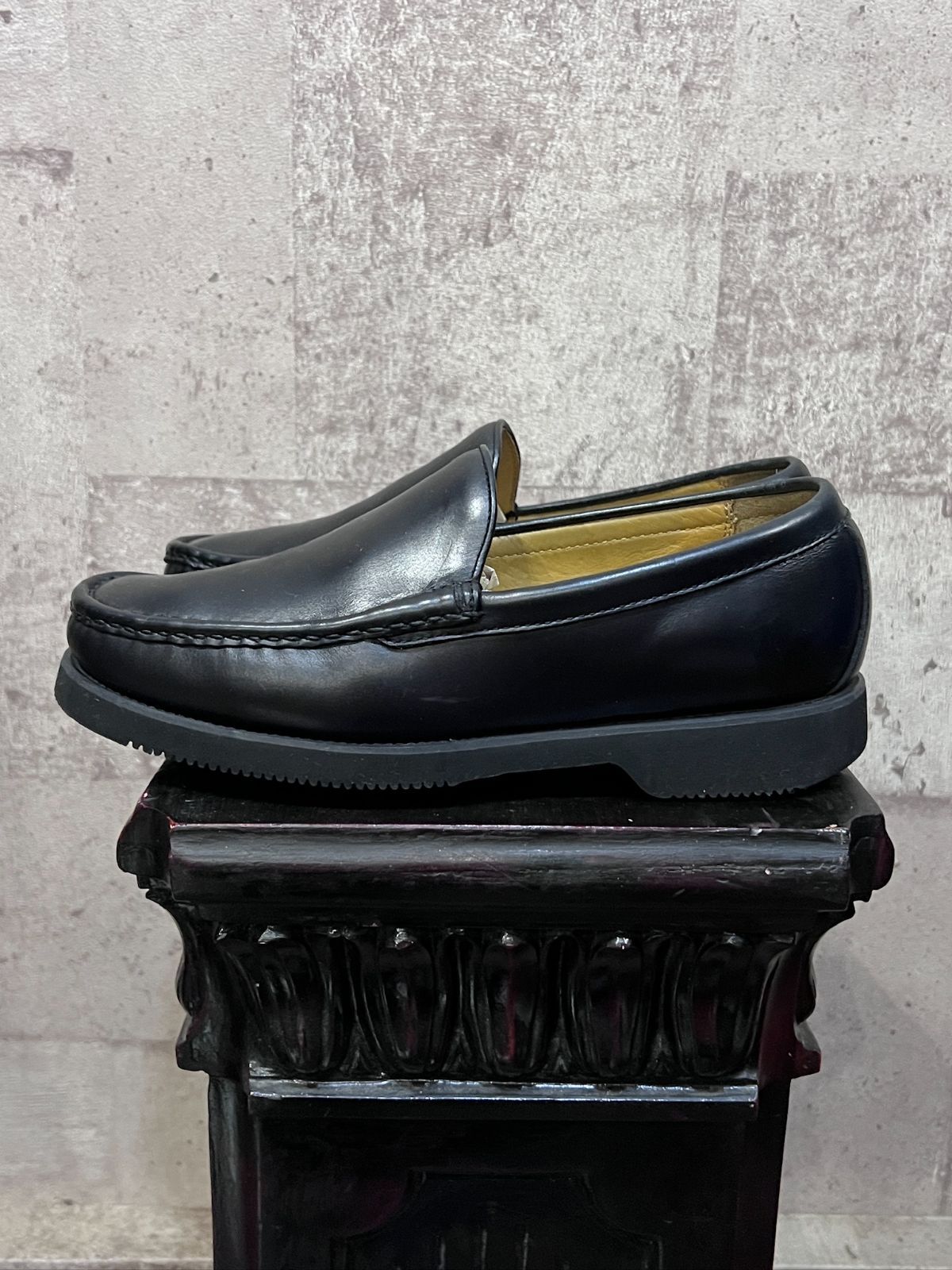 REGAL コブラヴァンプ レザーモカシン レザースリッポン ブラック JV66 