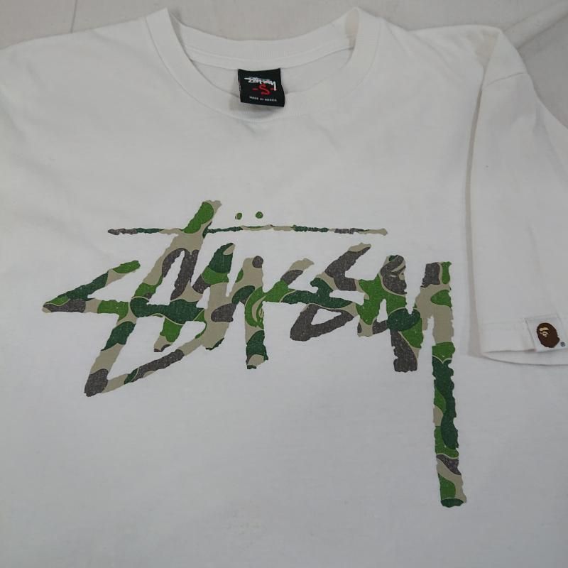 Stussy 半袖シャツ ホワイト カモフラージュ柄