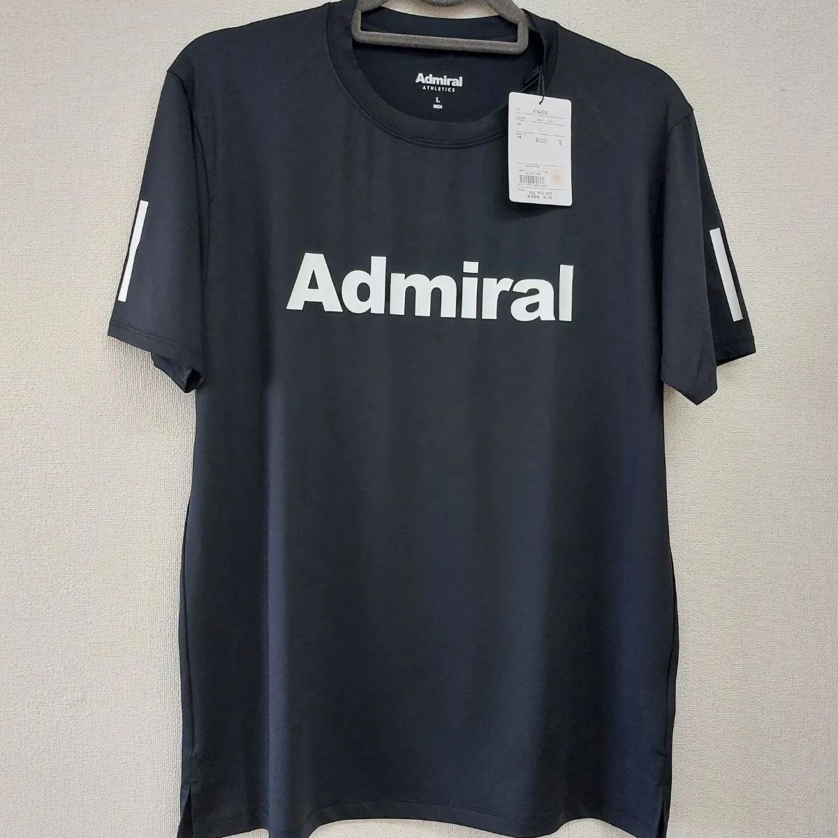 Admiral アドミラル 25AW ATMA518 ミニマルビッグロゴTEE BLK 10 Lサイズ