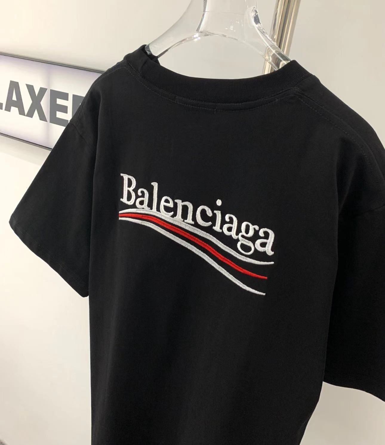 Balenciaga カジュアルルーズラウンドネックメンズ レディース半袖Tシャツ Balenciaga Ｔシャツ ディオール 男女兼用