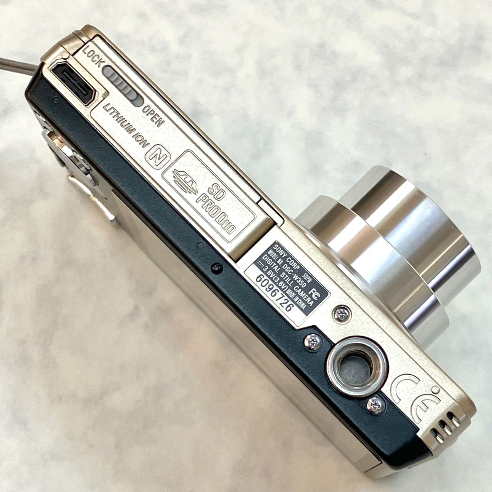 【動作確認済】SONY Cyber-shot シャンパンゴールドDSC-W350 SONY Cyber-shot DSC-W350 Digital Camera 4.0x Optical Zoom